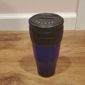 Blue and Black Battery Operated Bank